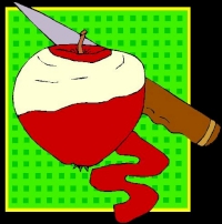 Image from Print Artist Software, version 23, Bonus Graphics CD. missing: ../jpgs/3-images-print-drawings/APPLE - PEELING 1.jpg